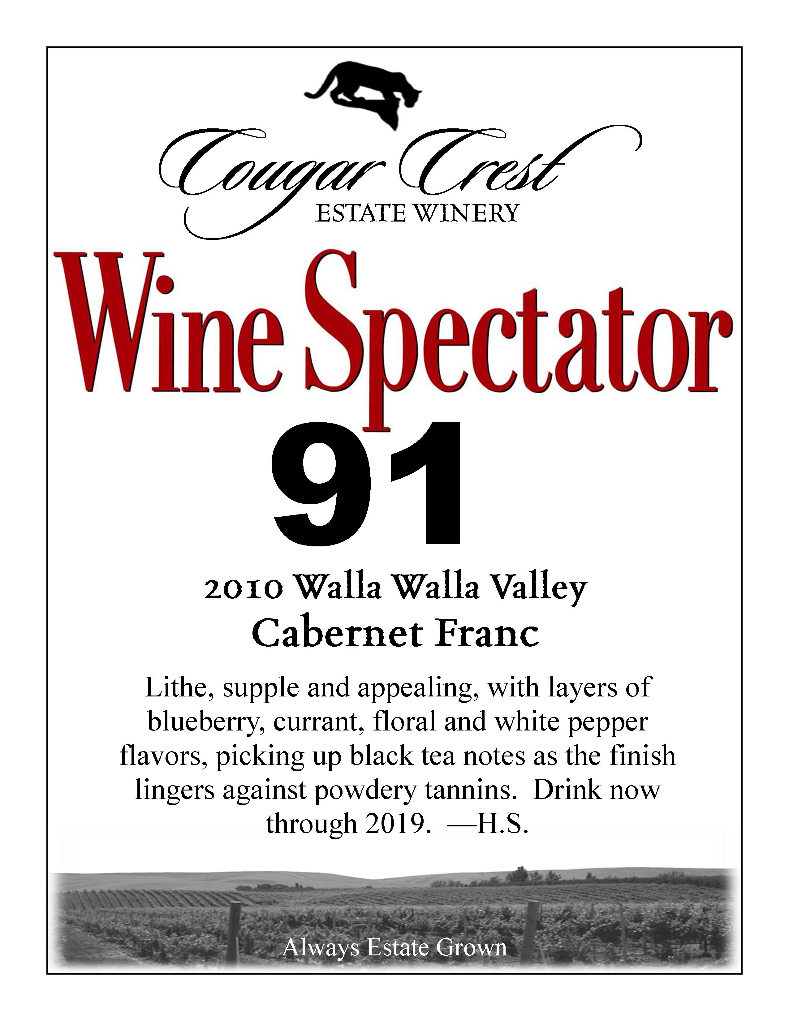 2010 Cab Franc Wine Spectator 1