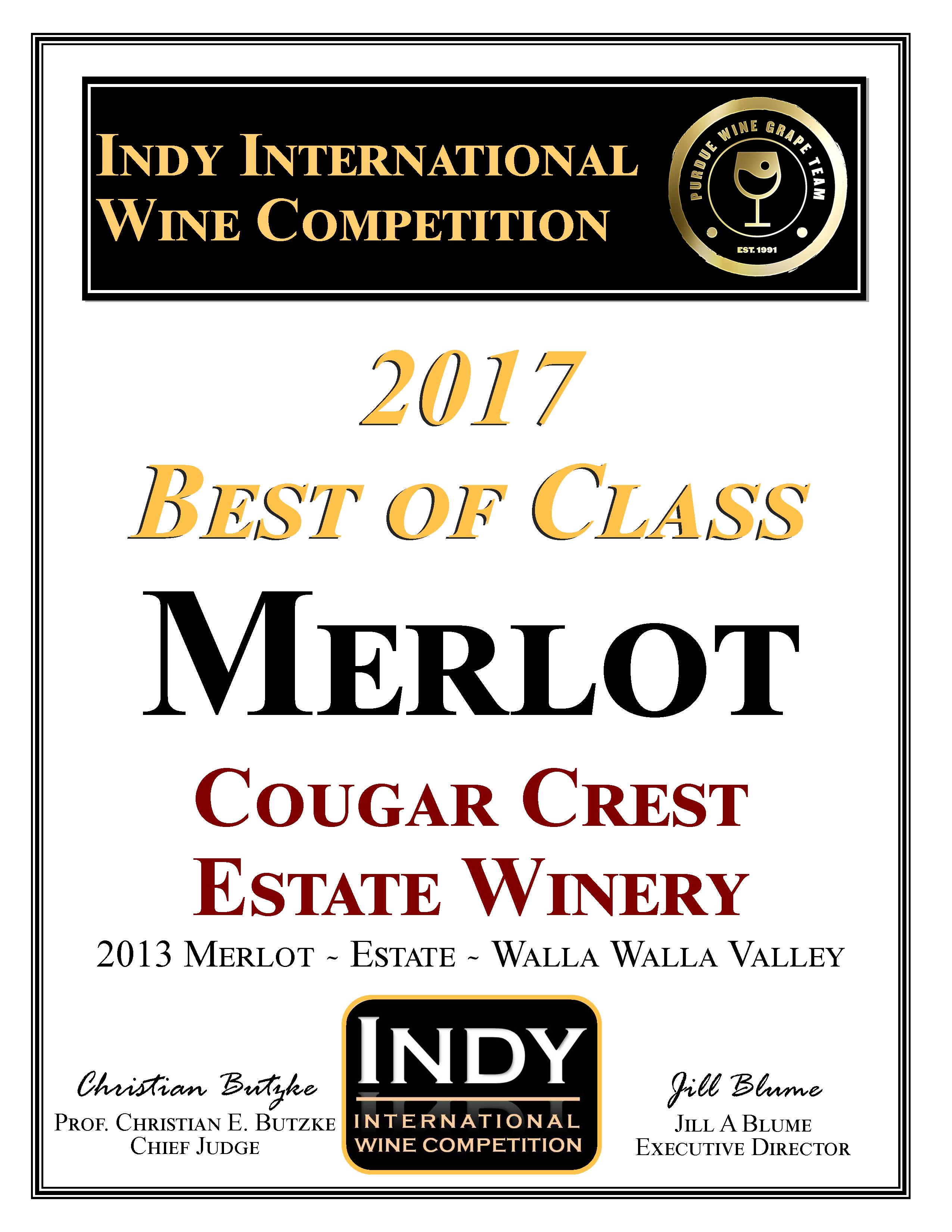 2013 Merlot Indy Int'l